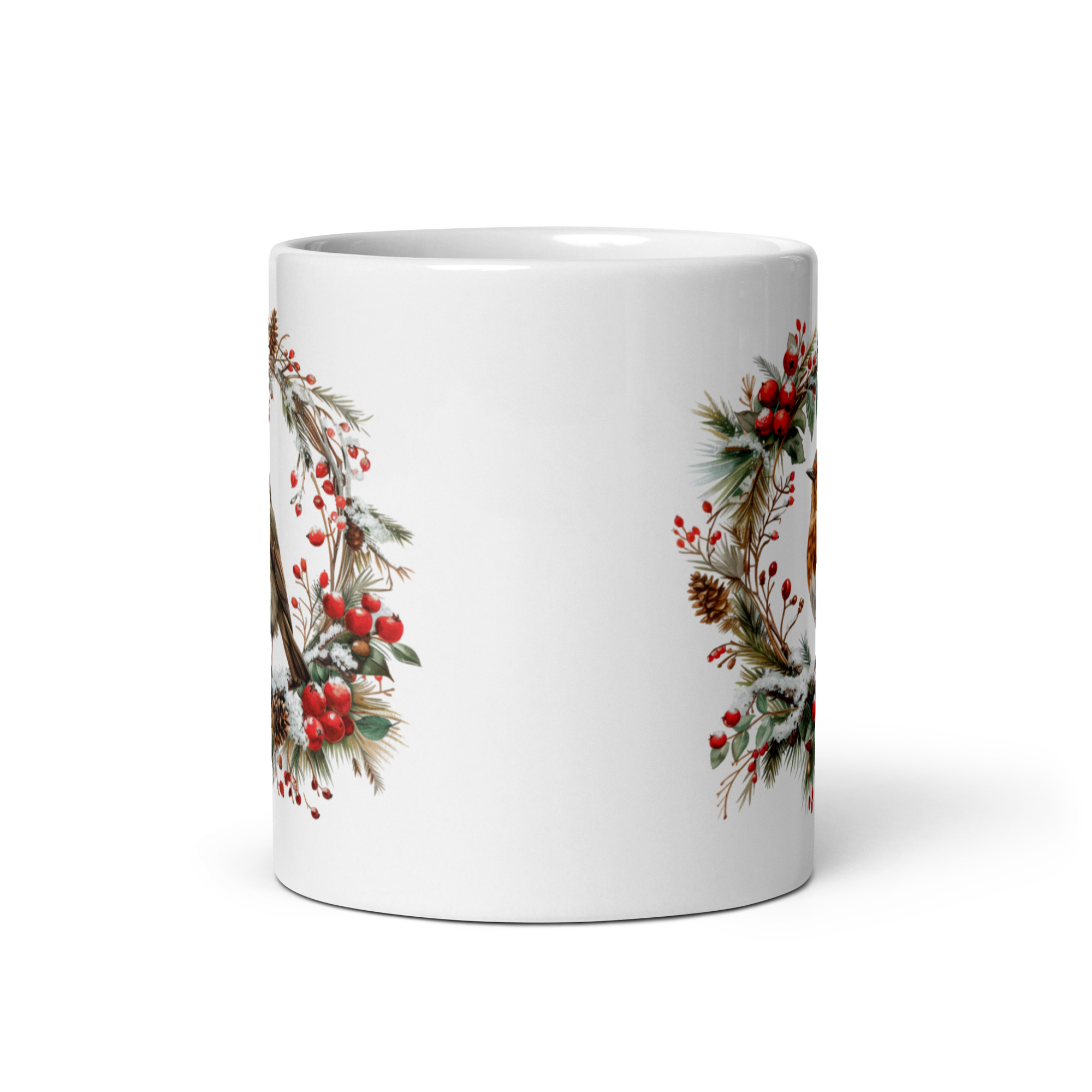 winter christmas bird | coffee mug | 11 oz winter christmas bird | coffee mug | 11 oz