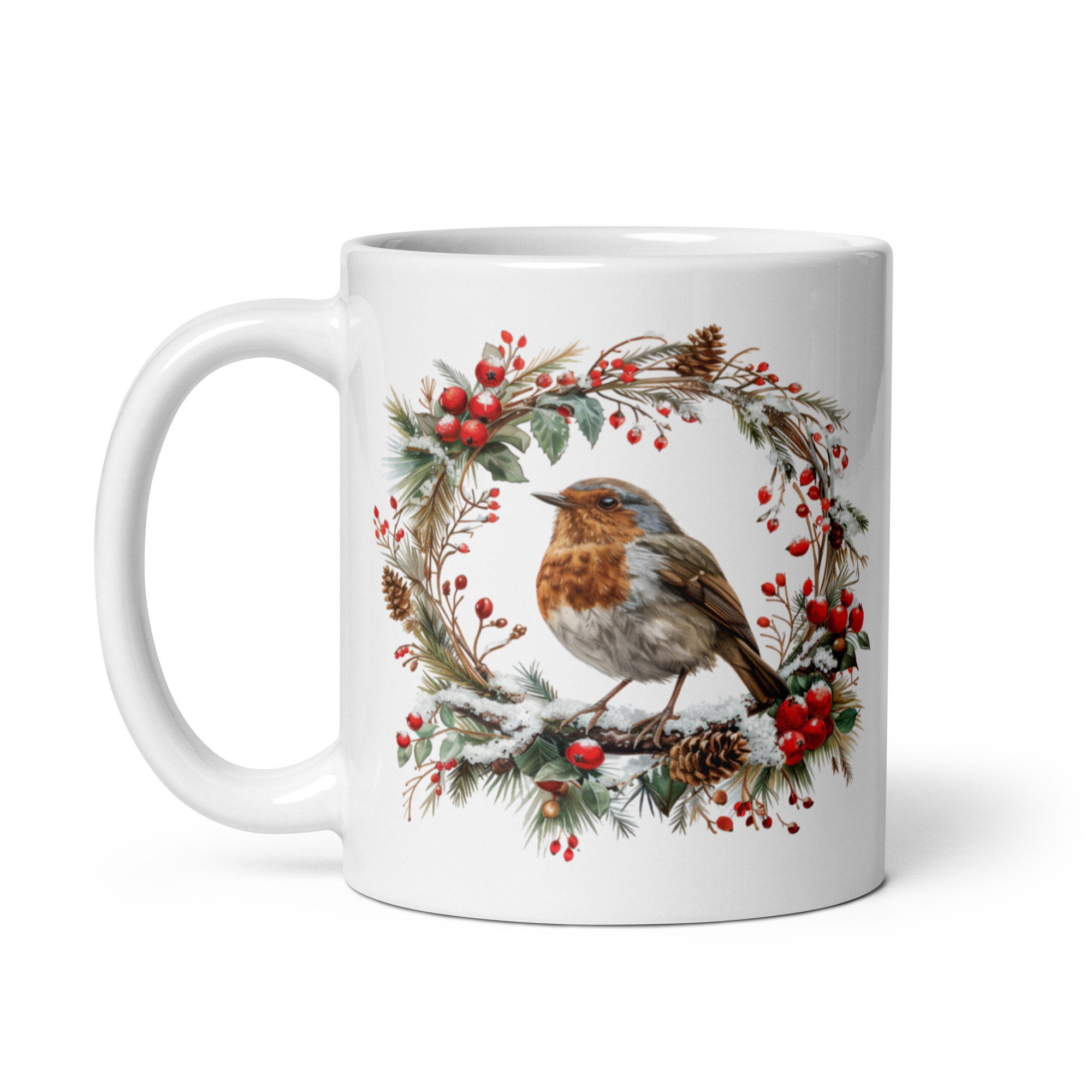 winter christmas bird | coffee mug | 11 oz winter christmas bird | coffee mug | 11 oz
