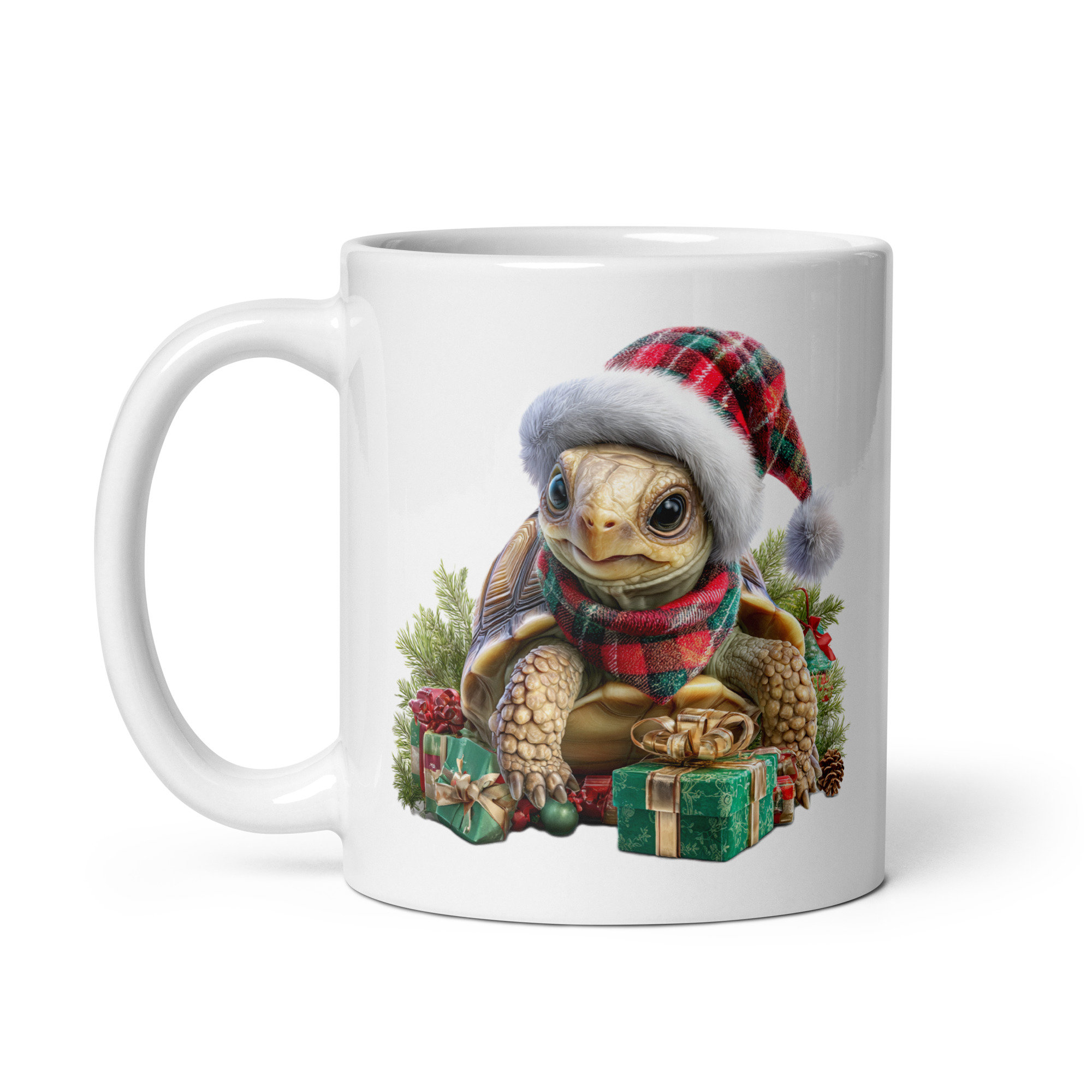 santa tortoise | coffee mug | 11 oz santa tortoise | coffee mug | 11 oz