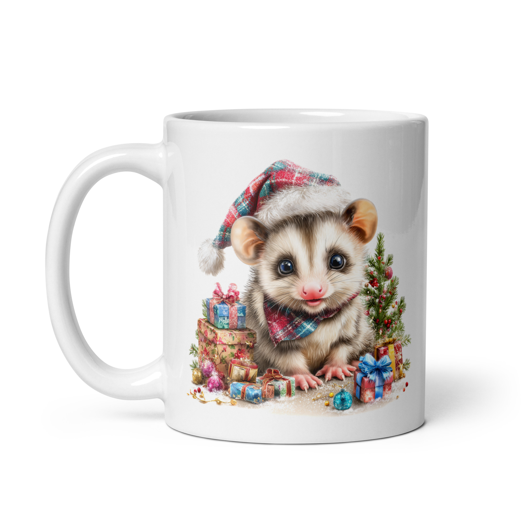 santa opossum | coffee mug | 11 oz santa opossum | coffee mug | 11 oz