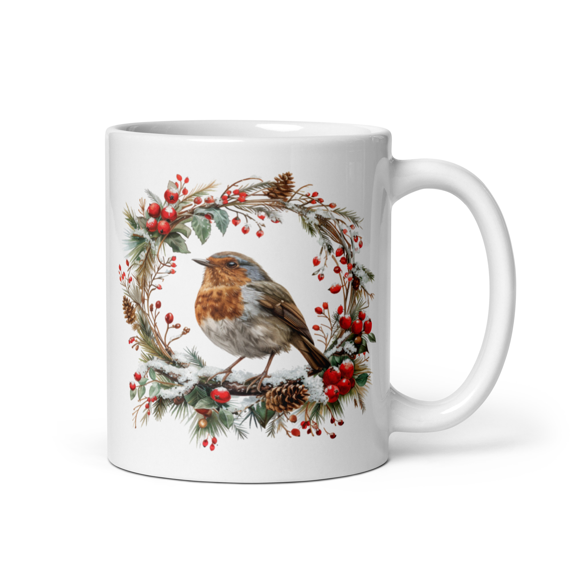 winter christmas bird | coffee mug | 11 oz winter christmas bird | coffee mug | 11 oz